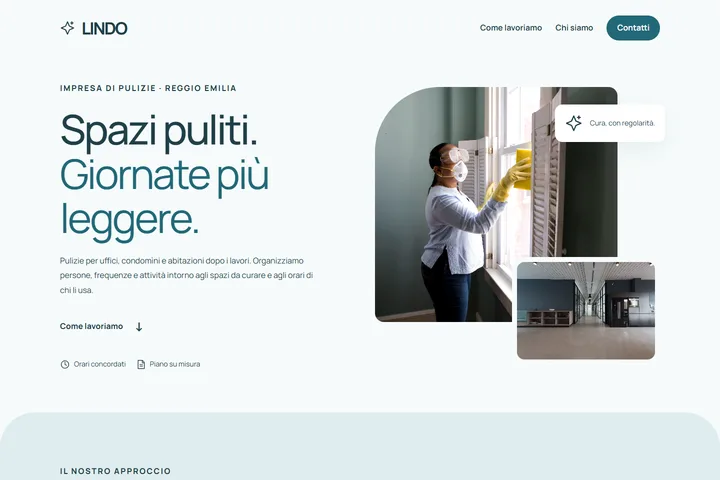 Anteprima del modello Spazi puliti